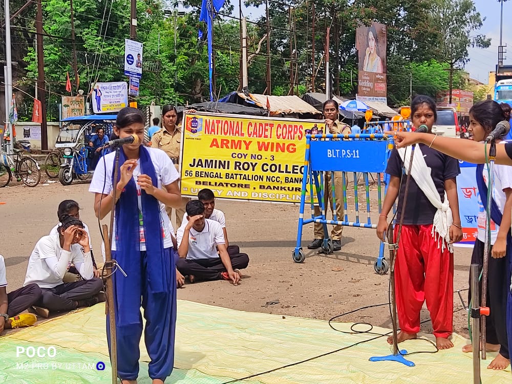Street play organized by NCC Unit against superstition